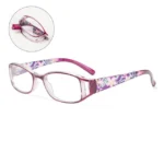 Faltbare Brille mit Blumenmuster
