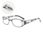 Faltbare Brille mit Blumenmuster