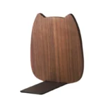 Buchstütze aus Holz in Katzenform
