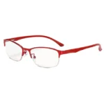 Rote Metallbrille
