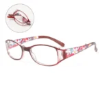 Faltbare Brille mit Blumenmuster