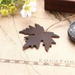 Leder-Lesezeichen in Blattform